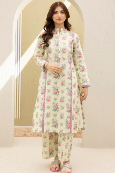 2 Piece-Top & Bottom-Cream -Zellbury