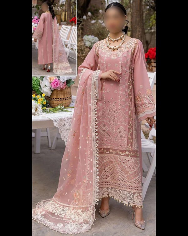 LAWN COTTON Suit With ORGANZA Dupatta