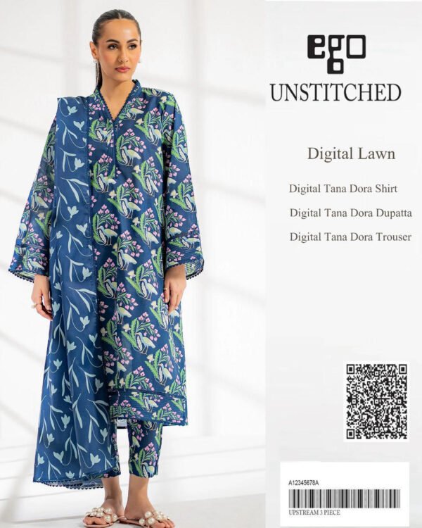 3PC Lawn with Lawn Dupatta Unstitched