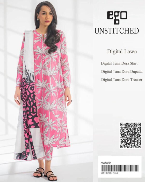 3PC Lawn with Lawn Dupatta Unstitched