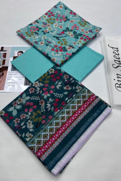 Bin Saeed AIRJET LAWN DIGITAL PRINT  VOLUME 3Pc