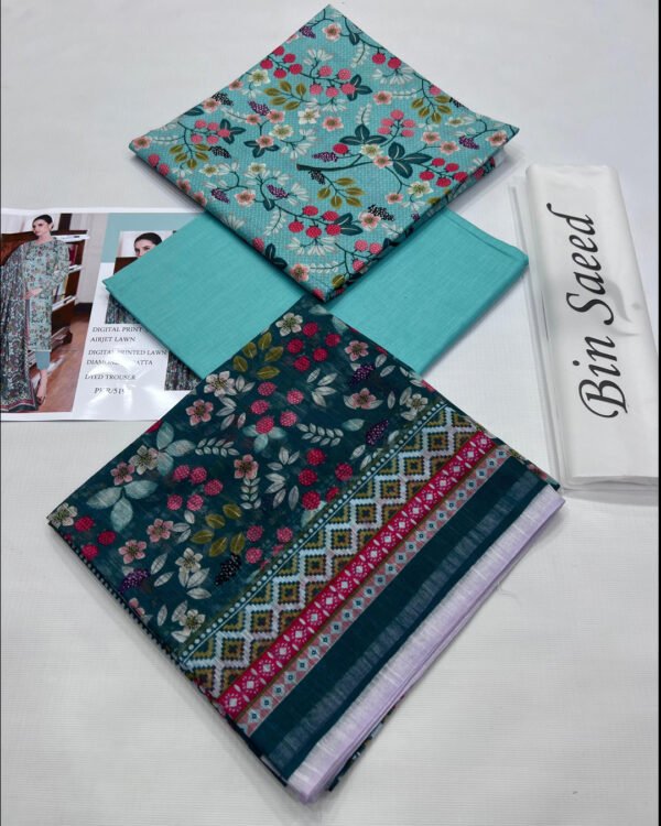 Bin Saeed AIRJET LAWN DIGITAL PRINT  VOLUME 3Pc