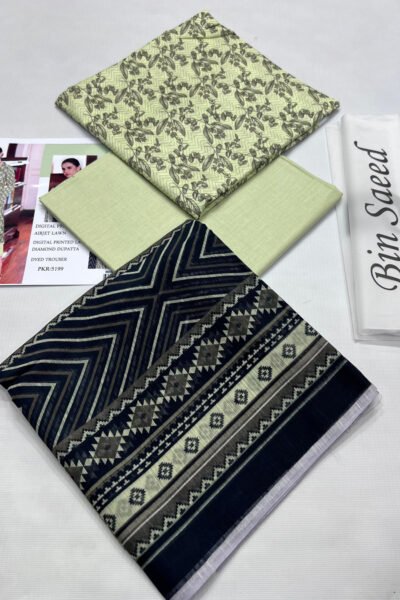 Bin Saeed AIRJET LAWN DIGITAL PRINT  VOLUME 3Pc