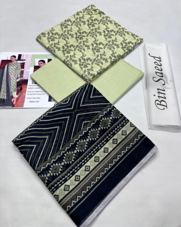 Bin Saeed AIRJET LAWN DIGITAL PRINT  VOLUME 3Pc