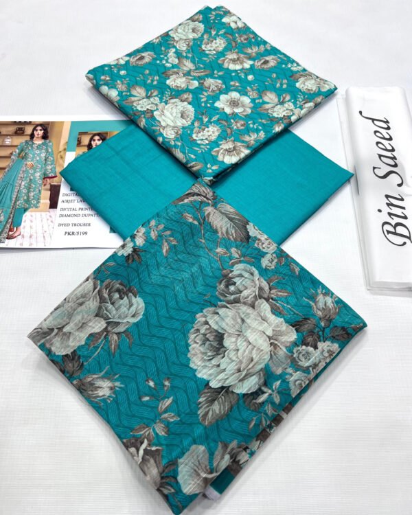 Bin Saeed AIRJET LAWN DIGITAL PRINT  VOLUME 3Pc
