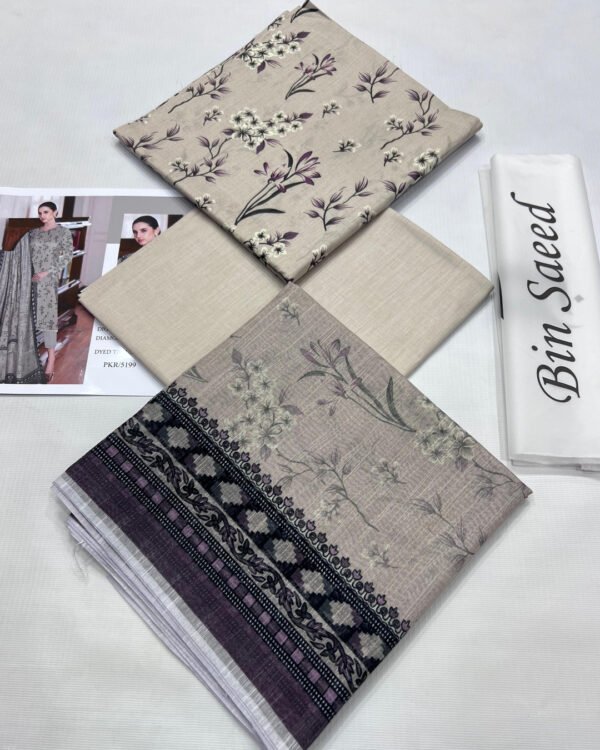 Bin Saeed AIRJET LAWN DIGITAL PRINT  VOLUME 3Pc