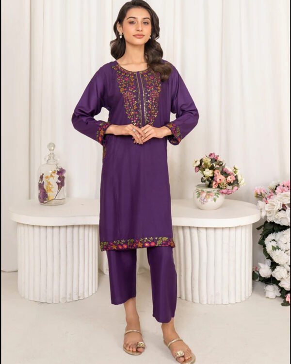 Purple Sequence 2 Piece Top & Bottom