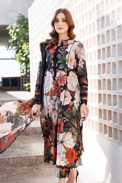 EMBROIDERED PRINTED LAWN