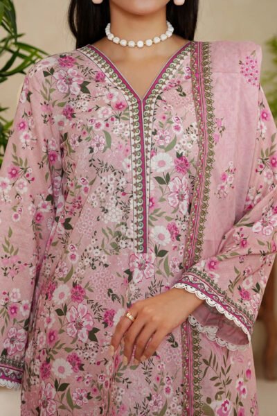 3 Piece Printed Laawn Dress Unstitched