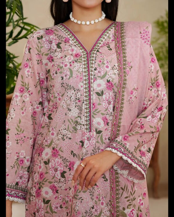 3 Piece Printed Laawn Dress Unstitched