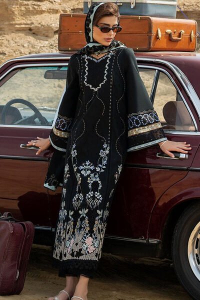 Embroidered with chikenkari 3 pcs Suit