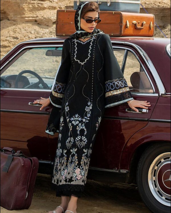 Embroidered with chikenkari 3 pcs Suit